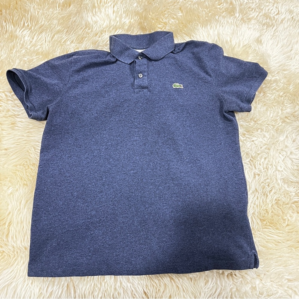 Lacoste Men’s Heather Blue Polo Top